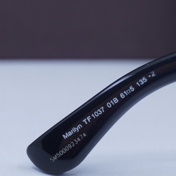 Tom Ford Marilyn FT1037 01B Square Sunglasses – Black/Smoke